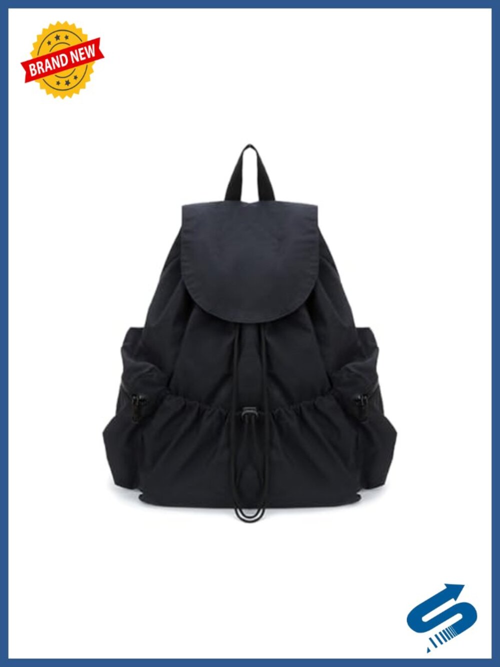 Canvas Backpack Drawstring Rucksack Travel College